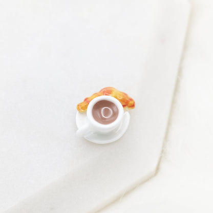 Enamel Croissipresso Charm