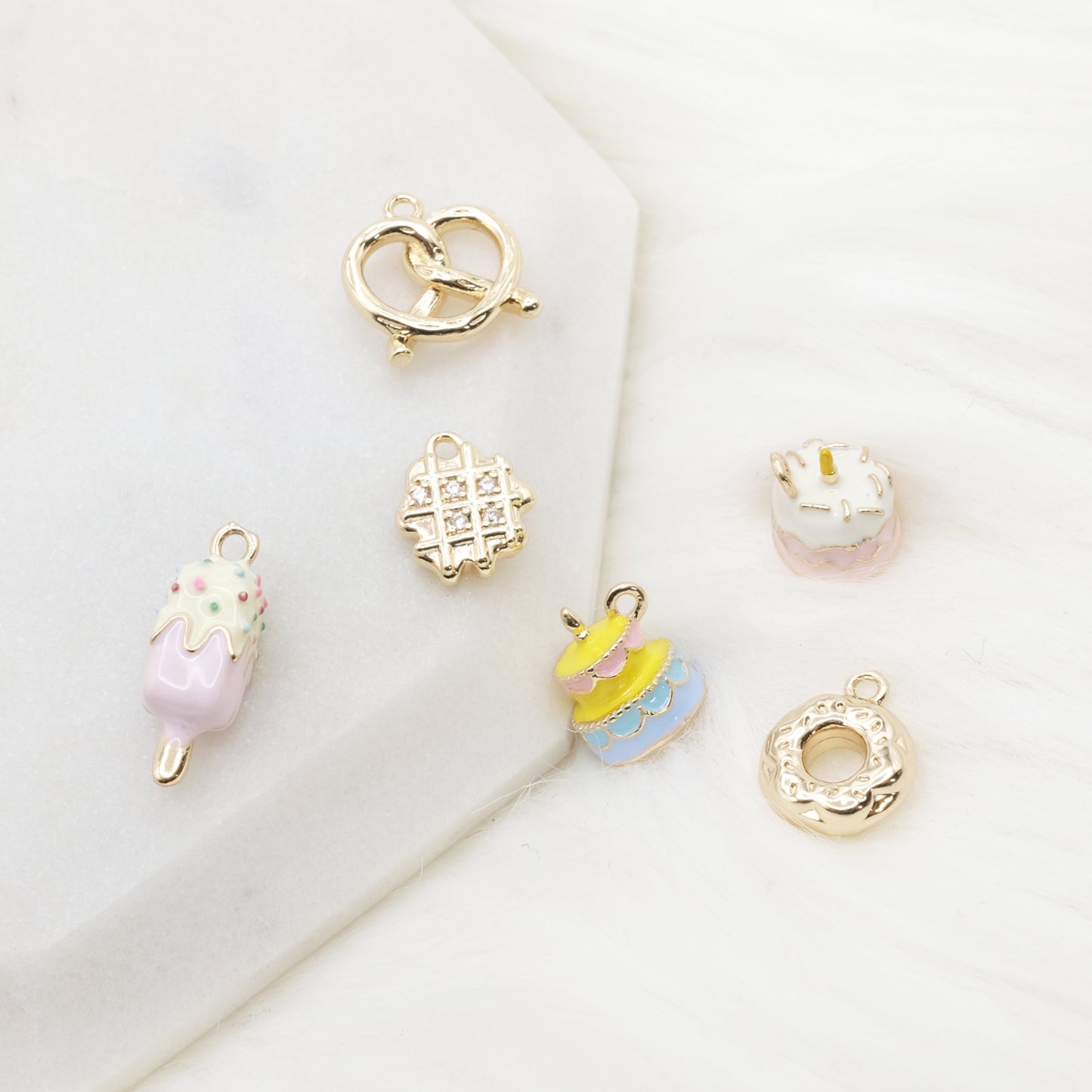 Enamel Frosting & Firelight Charm