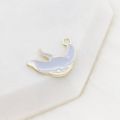 Enamel Manta Ray Charm