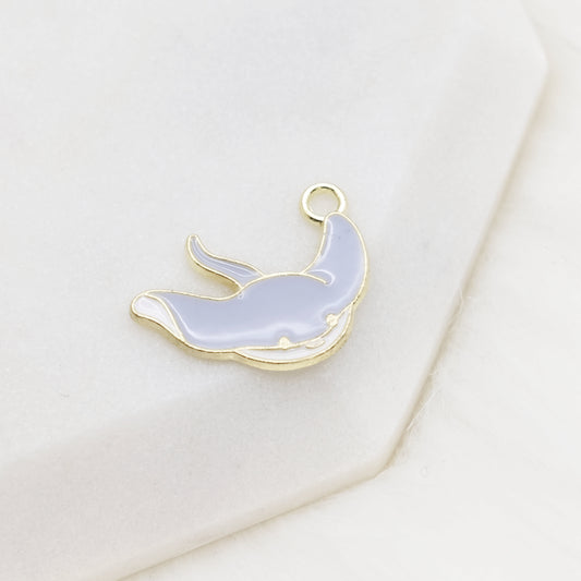 Enamel Manta Ray Charm
