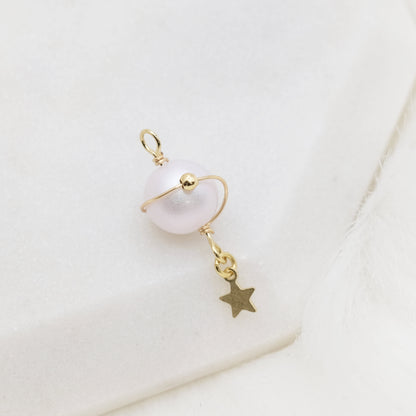 Handmade Celestial Pearl Charm