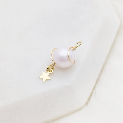Handmade Celestial Pearl Charm