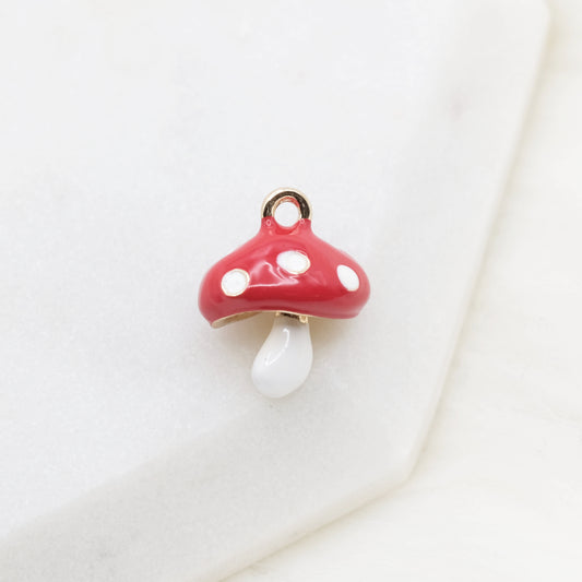 Enamel Shroomie Charmcap Charm