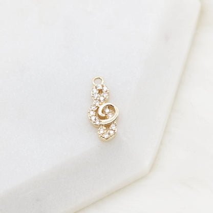 Glimmer Clef Charm