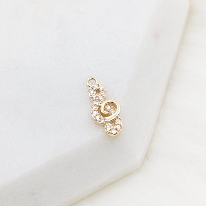 Glimmer Clef Charm