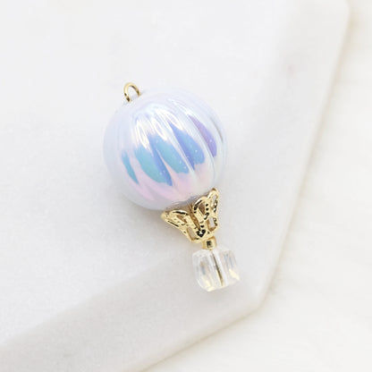 Handmade Opal Sky Balloon Charm
