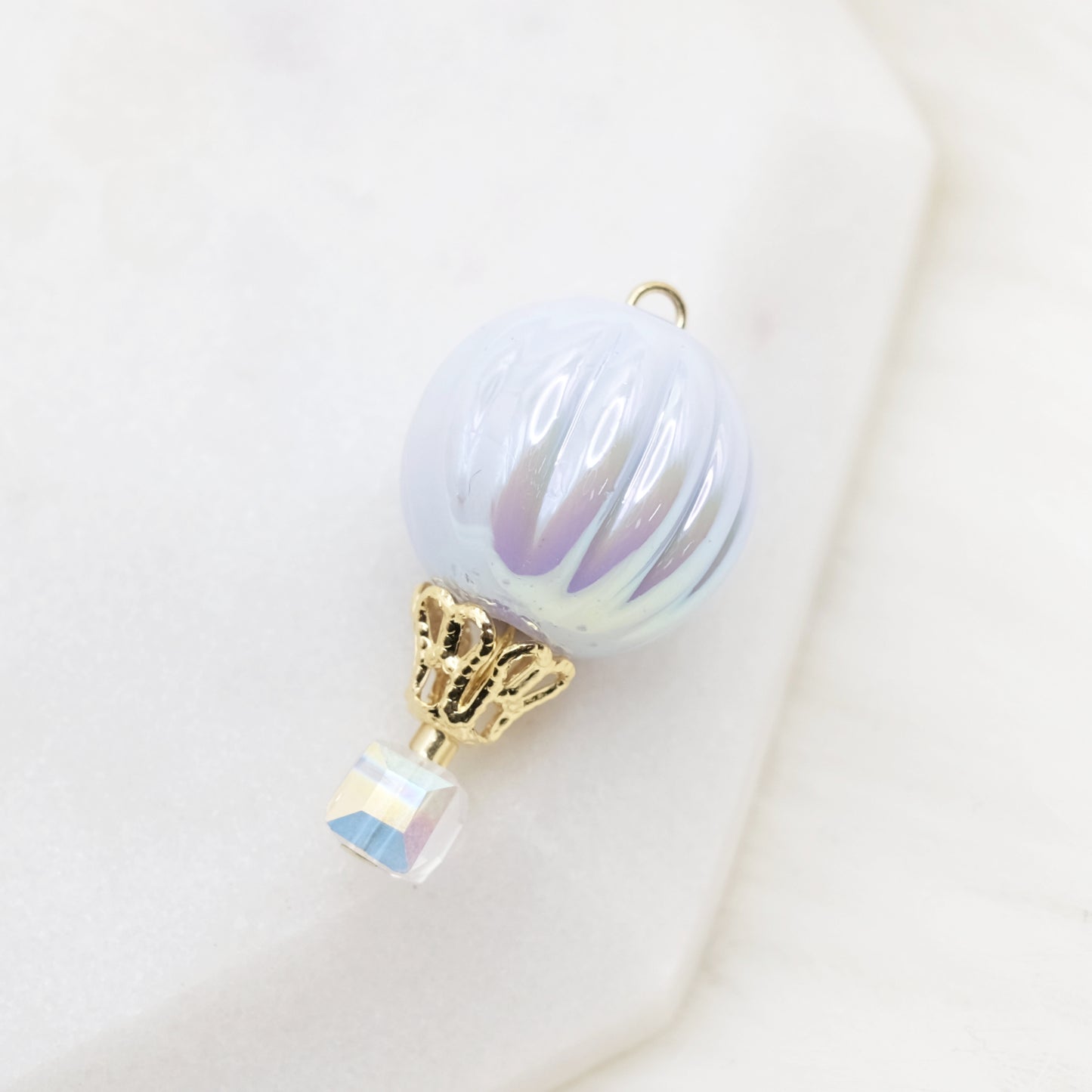 Handmade Opal Sky Balloon Charm