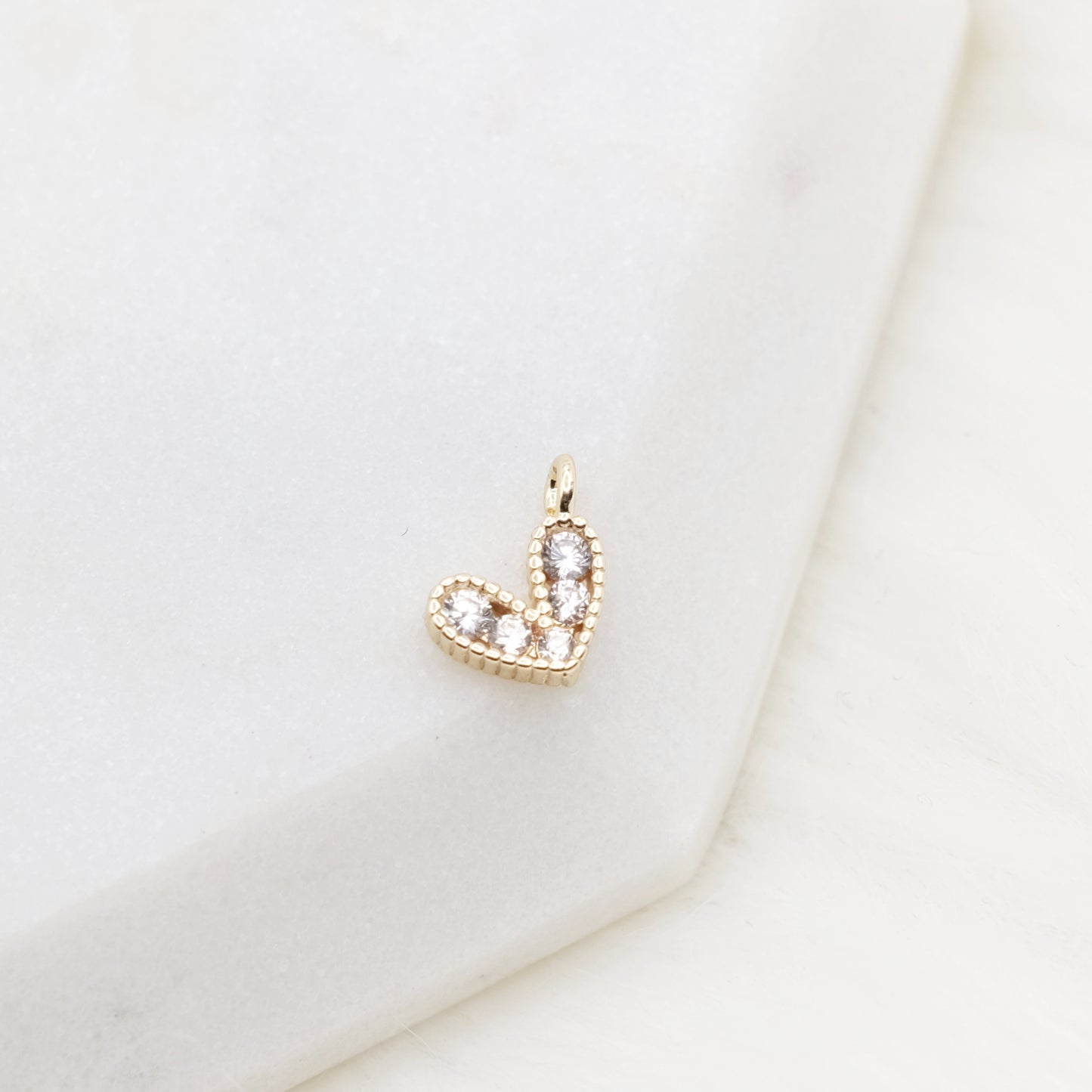 Petite Glow Heart Charm