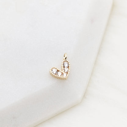 Petite Glow Heart Charm
