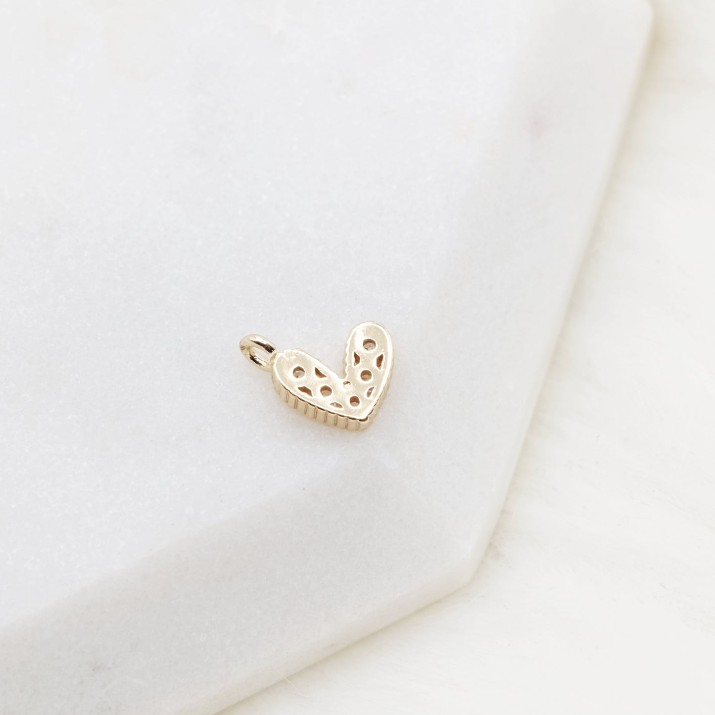 Petite Glow Heart Charm