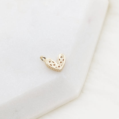 Petite Glow Heart Charm
