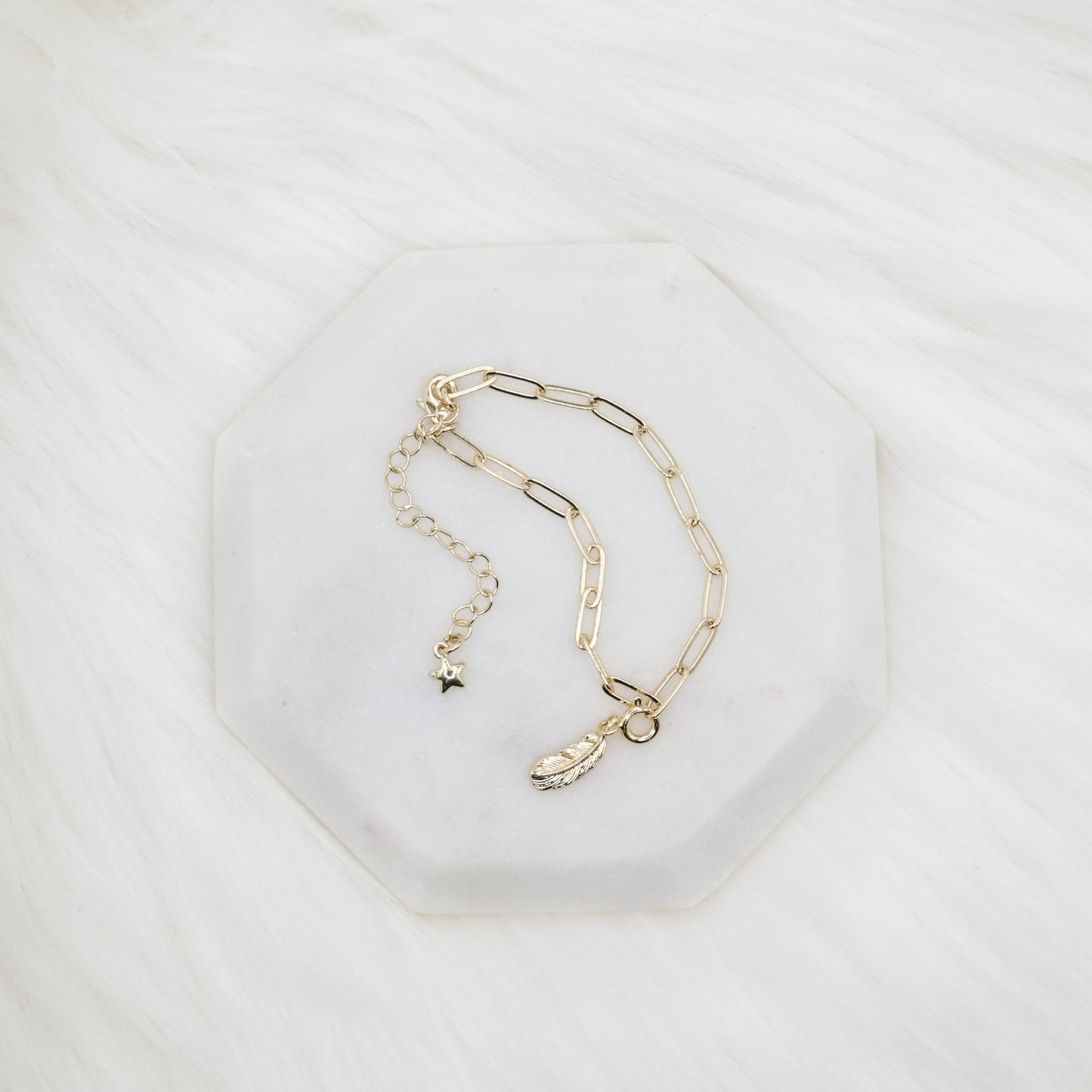 Celestial Plume Simple Bracelet