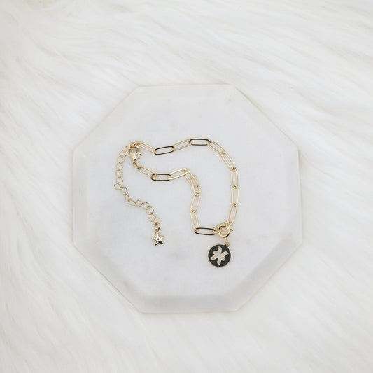 Round Tag Zodiac Simple Bracelet