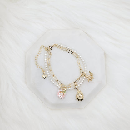 Tokyo Bloom Artisan Pearl Chain Bracelet