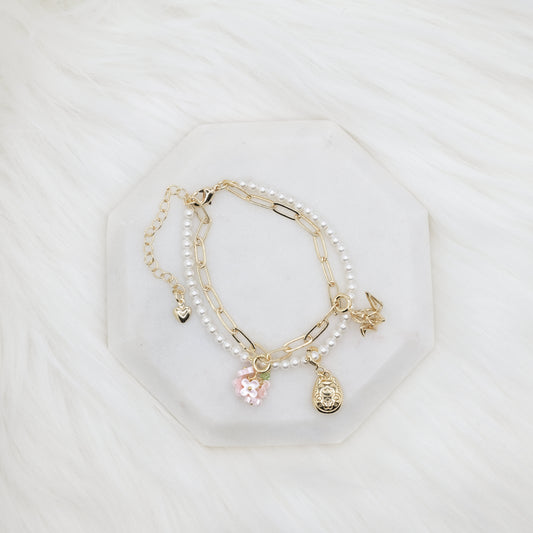 Tokyo Bloom Artisan Pearl Chain Bracelet