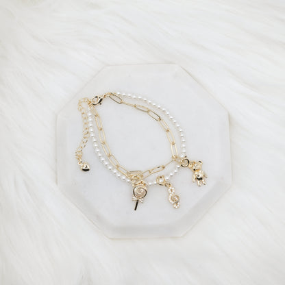 Soft Memory Artisan Pearl Chain Bracelet