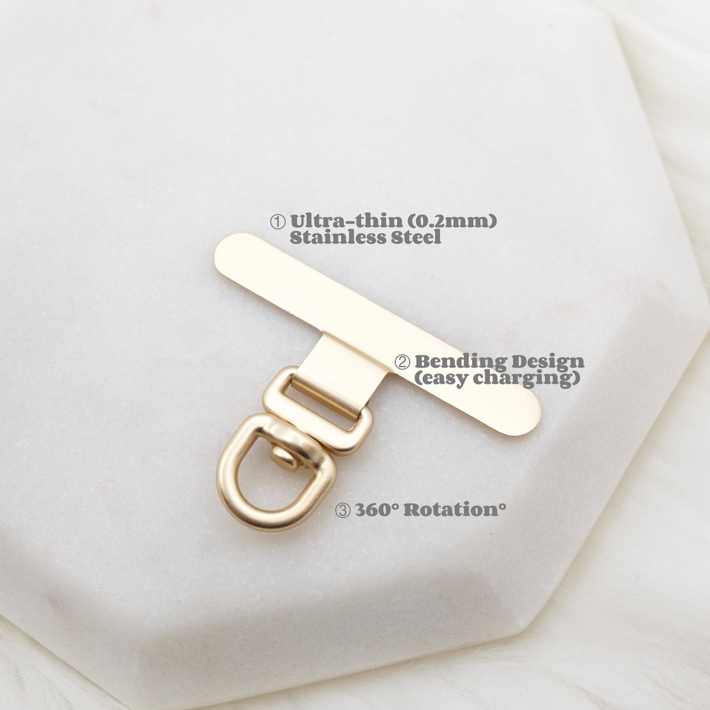 Artisan Pearl-Chain Phone Charm / Wrist Strap