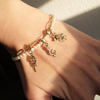 Soft Memory Artisan Pearl Chain Bracelet