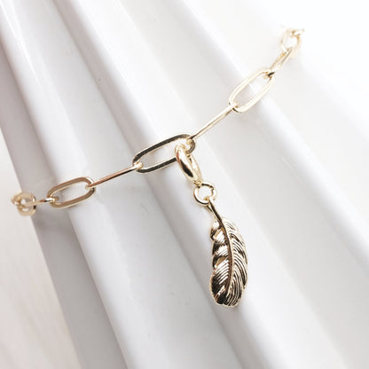 Celestial Plume Simple Bracelet