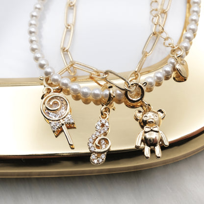 Soft Memory Artisan Pearl Chain Bracelet