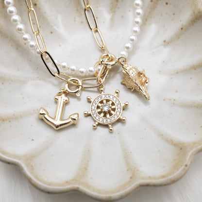 Ocean’s Echo Artisan Pearl Chain Bracelet