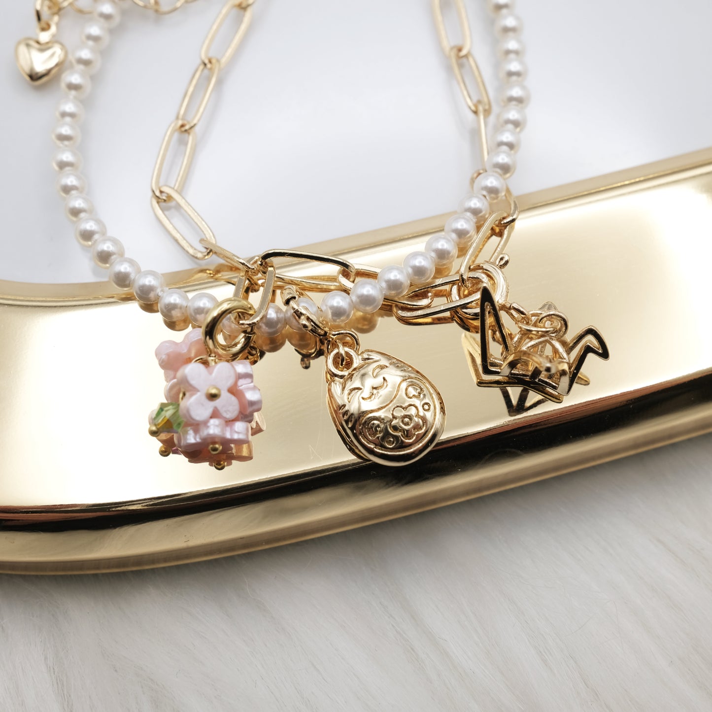 Tokyo Bloom Artisan Pearl Chain Bracelet