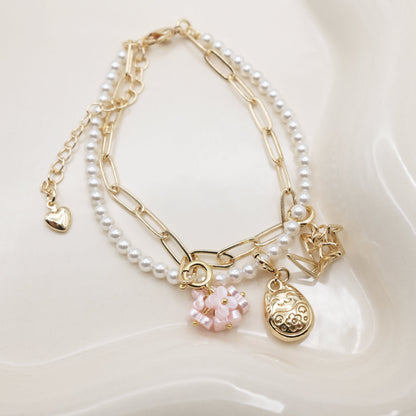 Tokyo Bloom Artisan Pearl Chain Bracelet