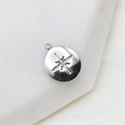 Chrome Northern Star Charm