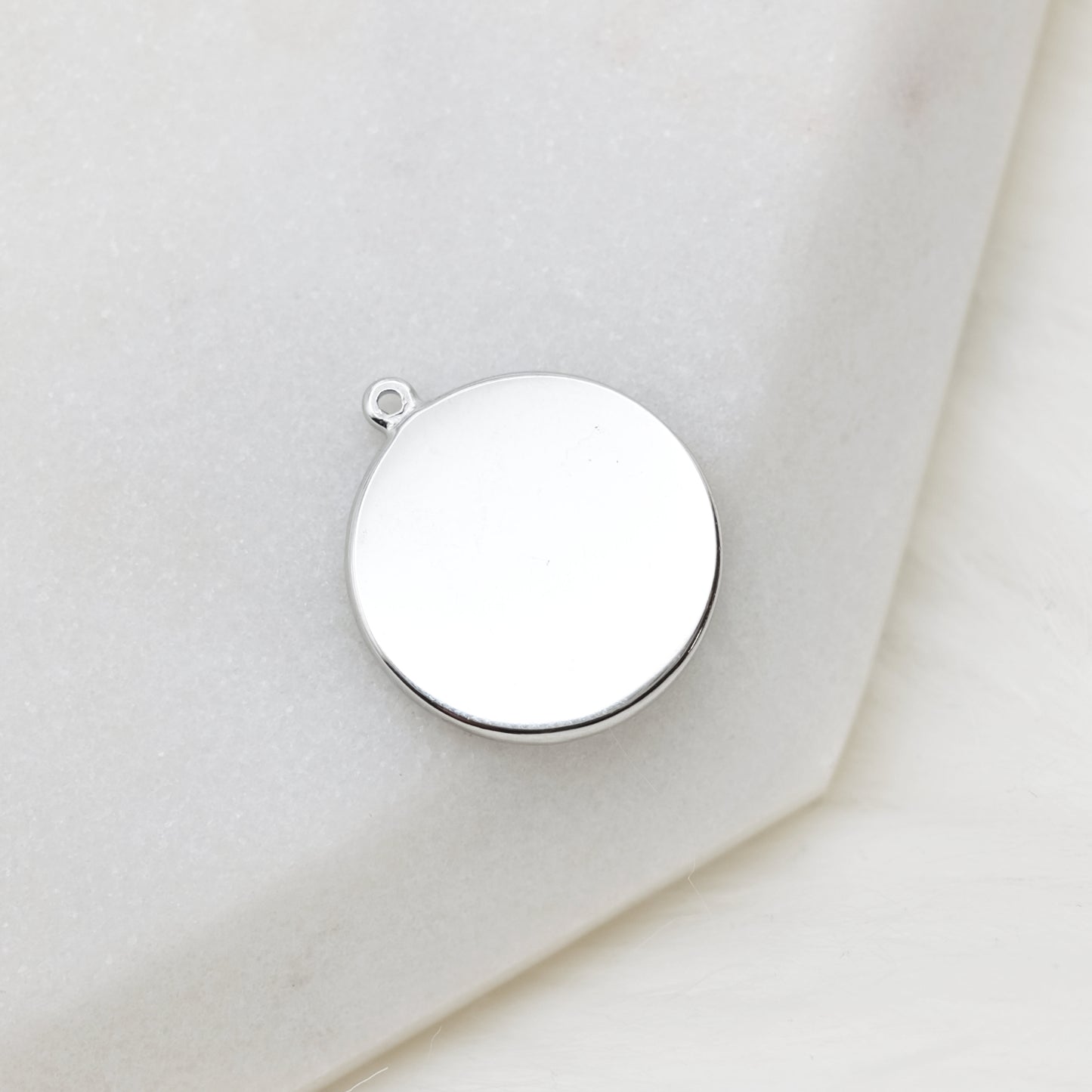 Round Tag Glacial Sun Charm