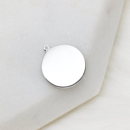 Round Tag Glacial Sun Charm
