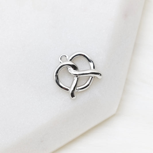 Chrome Knot Charm