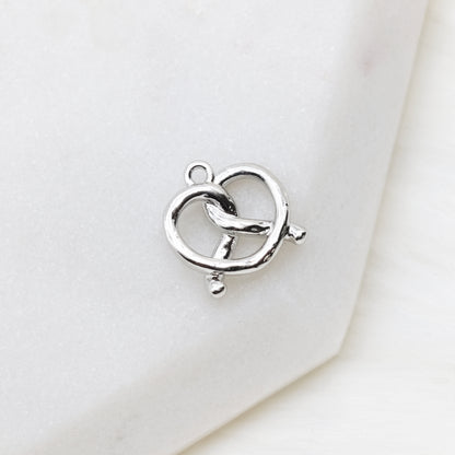 Chrome Knot Charm
