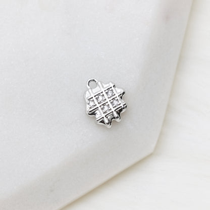 Chrome Grid Charm