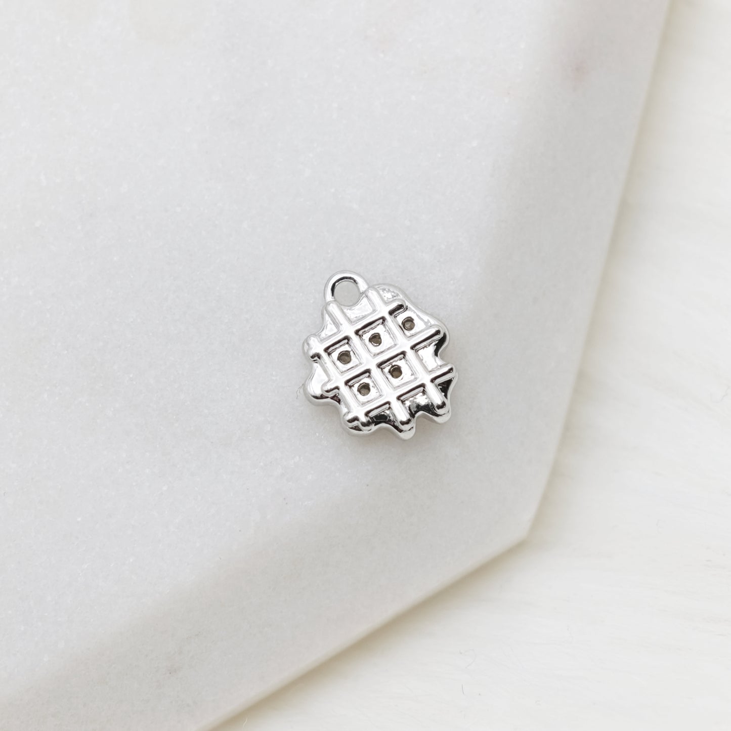 Chrome Grid Charm