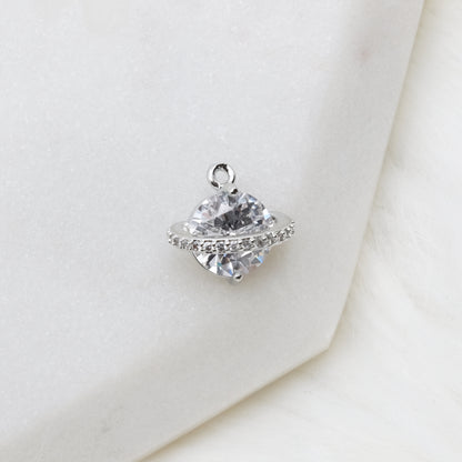 Silvery Cosmic Halo Charm