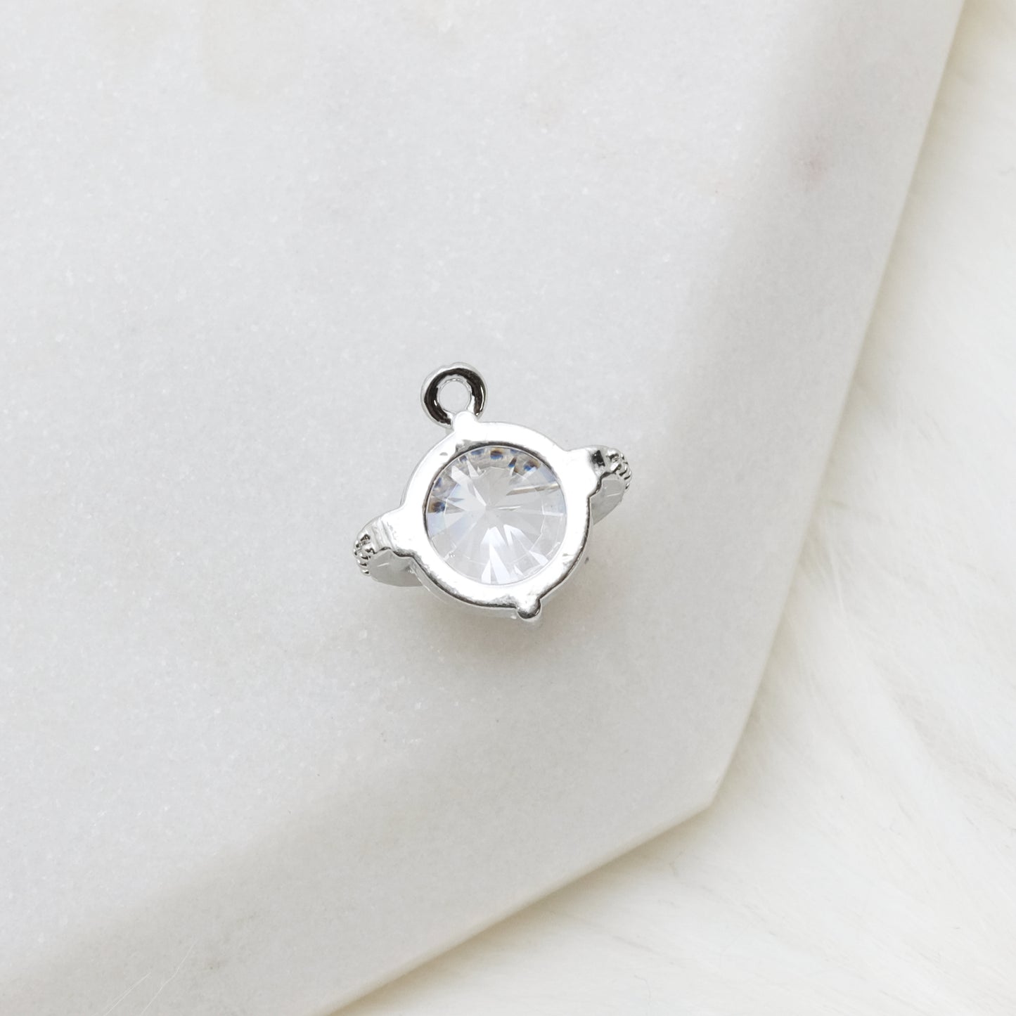 Silvery Cosmic Halo Charm