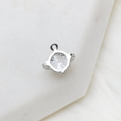 Silvery Cosmic Halo Charm