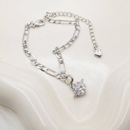 Chrome Simple Chain Bracelet