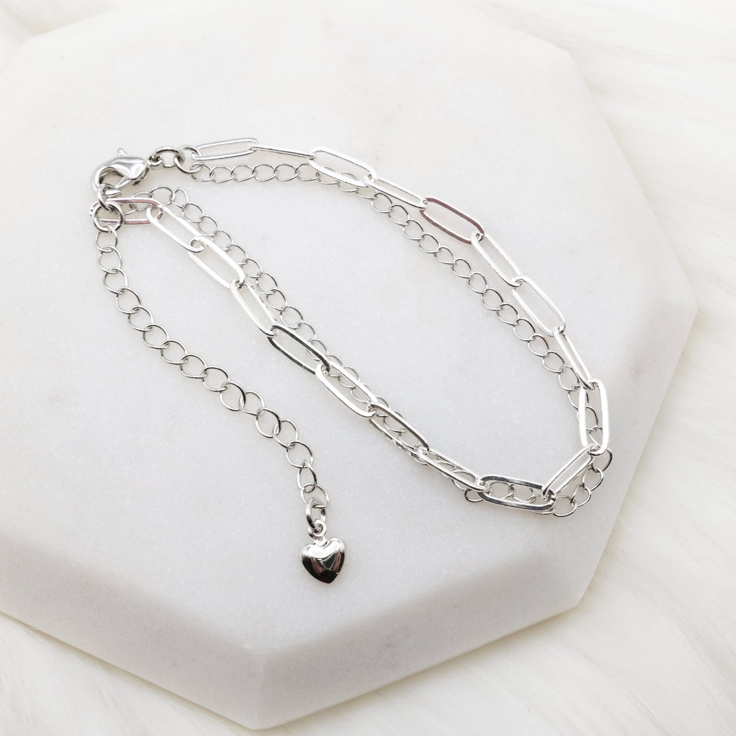 Chrome Layered Chain Bracelet (Copy)