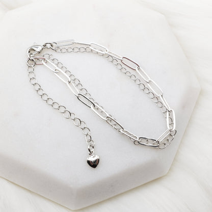 Chrome Layered Chain Bracelet (Copy)