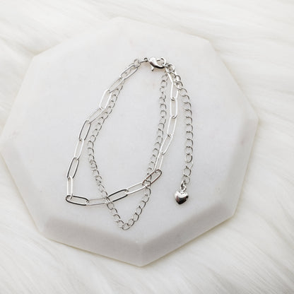 Chrome Layered Chain Bracelet (Copy)