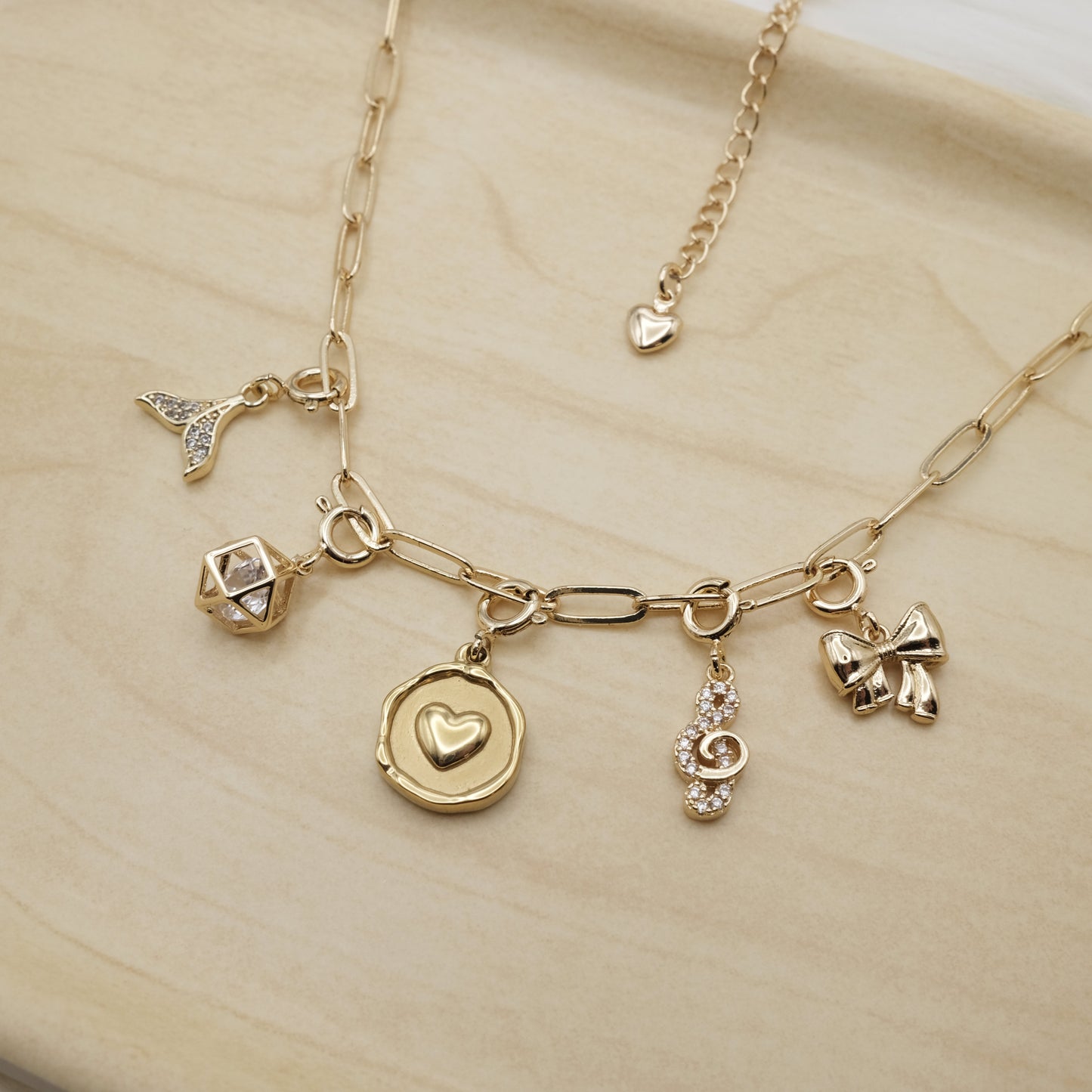 19" Paperclip necklace / wrap bracelet chain