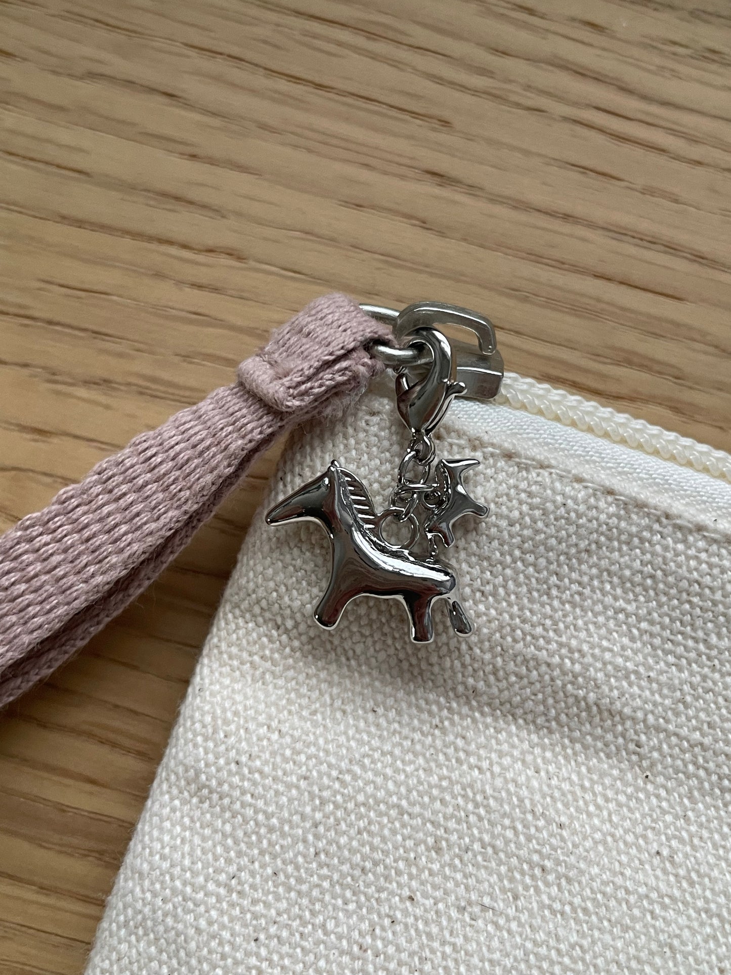 Year of the Horse charm (silvery)